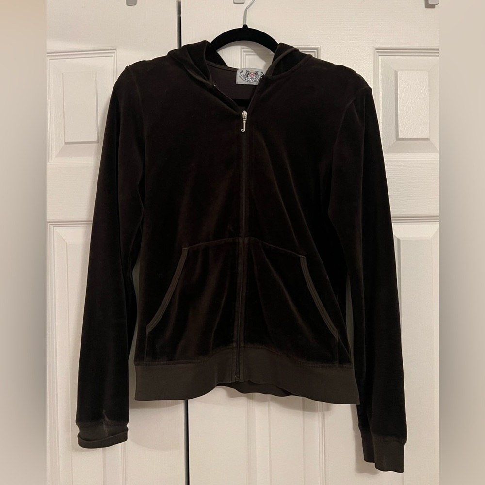 Juicy Couture brown velour tracksuit hoodie size XL